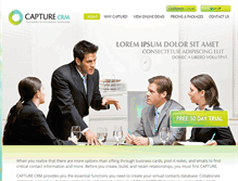 Tablet Screenshot of capturecrm.com